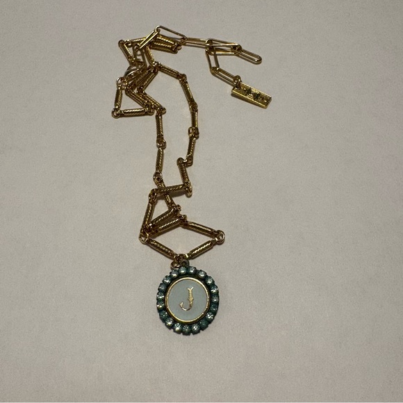 Tova “J” initial necklace with bag - Picture 3 of 3